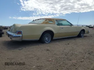 1974 Lincoln Continental with VIN 4Y89A889444, listed as a Copart auction lot 63290635 with 4,439 mi miles and Clean title. Bid and sale history available at DreamBid. Image 3.