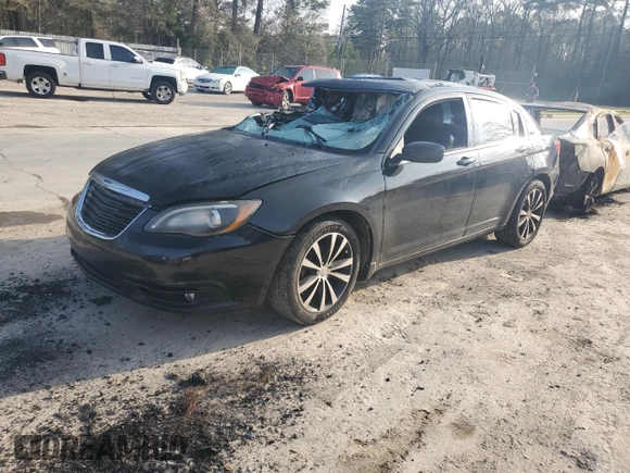 2012 Chrysler 200 S with VIN 1C3CCBHG2CN327304, listed as a Copart auction lot 48618835 with 0 mi miles and Salvage Title. Bid and sale history available at carsss.com. Image 1.