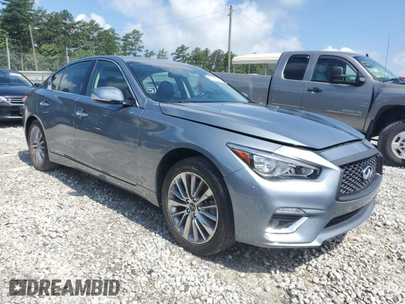 2018 Infiniti Q50 Luxe с VIN JN1EV7AP7JM365199, выставлен на аукционе Copart как лот 57637045 с пробегом 73 312 миль миль и Списание • Salvage title. История ставок и продаж доступна на DreamBid. Изображение 4.