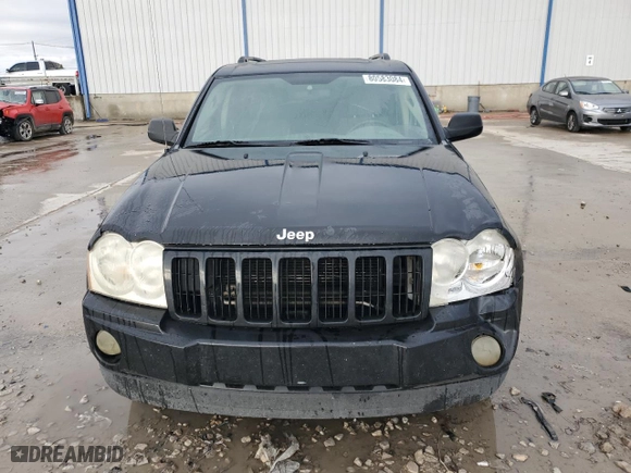 2005 Jeep Grand Cherokee Laredo with VIN 1J4HS48N05C505136, listed as a Copart auction lot 80583084 with 326,881 mi miles and Salvage Title. Bid and sale history available at carsss.com. Image 5.