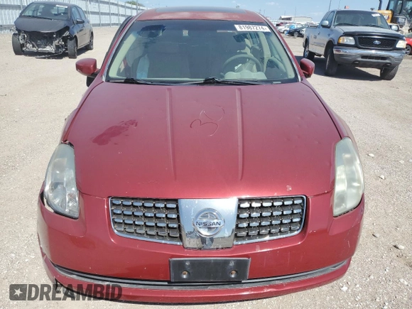2006 Nissan Maxima SL with VIN 1N4BA41E06C858038, listed as a Copart auction lot 81987274 with 158,836 mi miles and Salvage title. Bid and sale history available at DreamBid. Image 5.