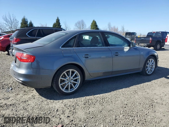 2014 Audi A4 Premium Plus with VIN WAUFFAFL9EN024238, listed as a Copart auction lot 47999085 with 64,774 mi miles and Salvage Title. Bid and sale history available at carsss.com. Image 3.