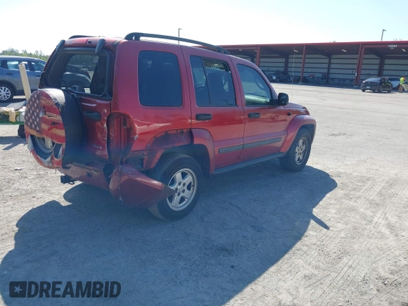 2007 Jeep Liberty Sport with VIN 1J4GL48K87W701907, listed as a IAAI auction lot 41802354 with 179,598 mi miles. Bid and sale history available at carsss.com. Image 4.