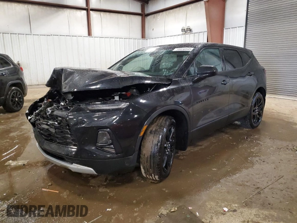 2022 Chevrolet Blazer LT with VIN 3GNKBHRS0NS112777, listed as a Copart auction lot 55030545 with 20,653 mi miles and Salvage title. Bid and sale history available at DreamBid. Image 1.