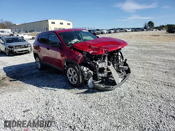 2025 Jeep Compass Sport with VIN 3C4NJDAN9ST520806, listed as a Copart auction lot 43382175 with Not provided miles and Salvage title. Bid and sale history available at DreamBid. Image 11.