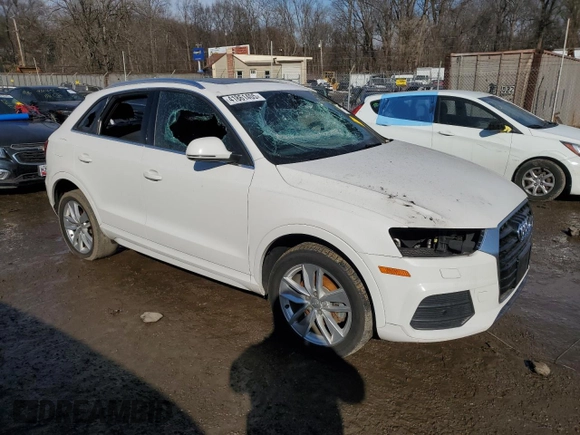 2017 Audi Q3 Premium Plus z VIN WA1JCCFS8HR006944, wystawiony jako Copart lot #41861405 z przebiegiem 90 235 mil mil oraz Szkody całkowita. Historia ofert i sprzedaży dostępna na DreamBid. Obrazek 4.