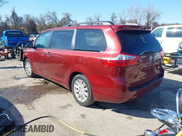 2015 Toyota Sienna Limited z VIN 5TDDK3DC0FS104012, wystawiony jako IAAI lot #41935233 z przebiegiem 160 635 mil mil oraz . Historia ofert i sprzedaży dostępna na DreamBid. Obrazek 3.
