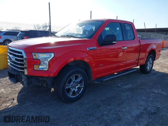 2015 Ford F-150 XL with VIN 1FTEX1CP7FKD26231, listed as a IAAI auction lot 41012274 with 120,974 mi miles. Bid and sale history available at carsss.com. Image 2.