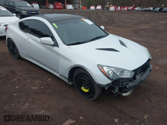 2013 Hyundai Genesis Coupe R-Spec with VIN KMHHT6KD3DU104277, listed as a IAAI auction lot 41191432 with 106,311 mi miles and . Bid and sale history available at DreamBid. Image 1.