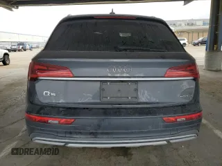 2021 Audi Q5 Premium Plus with VIN WA1BAAFY5M2006907, listed as a Copart auction lot 52547455 with 58,787 mi miles and Salvage Title. Bid and sale history available at carsss.com. Image 6.