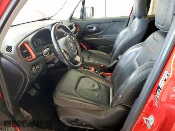 2017 Jeep Renegade Trailhawk with VIN ZACCJBCB1HPF32155, listed as a Copart auction lot 59960535 with 98,286 mi miles and Salvage title. Bid and sale history available at DreamBid. Image 7.