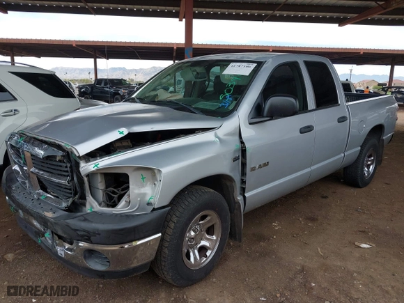 2008 Dodge Ram 1500 SLT with VIN 1D7HA182X8J204814, listed as a IAAI auction lot 41787106 with 207,285 mi miles. Bid and sale history available at carsss.com. Image 17.