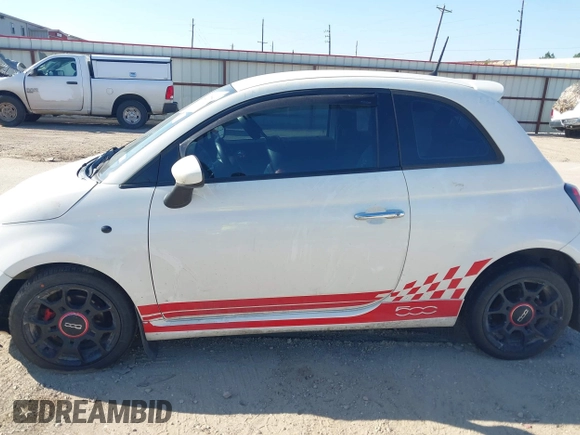2015 FIAT 500 Sport with VIN 3C3CFFBR3FT696265, listed as a IAAI auction lot 40417640 with 118,412 mi miles and . Bid and sale history available at DreamBid. Image 14.