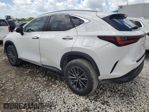 2022 Lexus NX with VIN 2T2ADCAZ9NC001423, listed as a Copart auction lot 62455124 with 3,107 mi miles and Non Repairable. Bid and sale history available at carsss.com. Image 2.