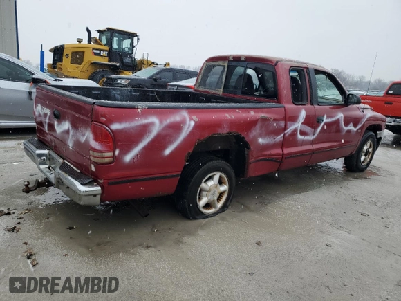 1997 Dodge Dakota with VIN 1B7GL23X9VS223370, listed as a Copart auction lot 43982655 with 195,529 mi miles and Salvage Title. Bid and sale history available at carsss.com. Image 3.