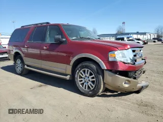 2014 Ford Expedition EL XLT with VIN 1FMJK1J59EEF51211, listed as a Copart auction lot 48512365 with 92,543 mi miles and Salvage Title. Bid and sale history available at carsss.com. Image 4.
