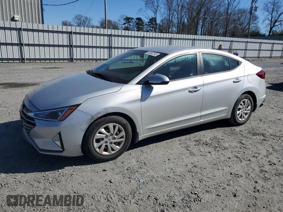 2019 Hyundai Elantra SE with VIN 5NPD74LF6KH486002, listed as a Copart auction lot 49592245 with 74,184 mi miles and Salvage Title. Bid and sale history available at DreamBid. Image 1.
