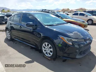 2020 Toyota Corolla LE with VIN 5YFEPRAE8LP105914, listed as a IAAI auction lot 41955118 with 72,301 mi miles. Bid and sale history available at carsss.com. Image 1.