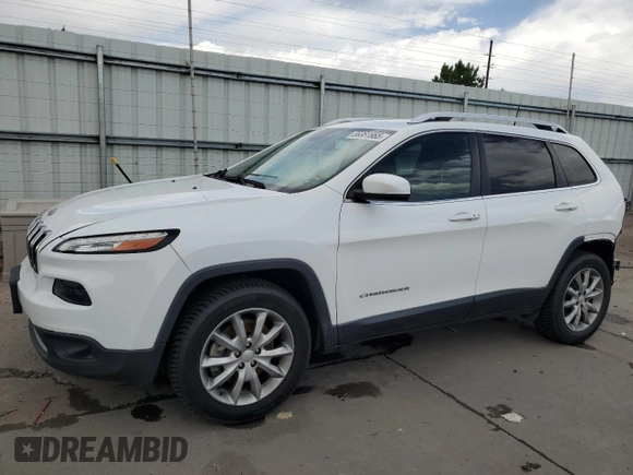 2018 Jeep Cherokee Limited with VIN 1C4PJMDX9JD555520, listed as a Copart auction lot 56381665 with 136,534 mi miles and Salvage title. Bid and sale history available at DreamBid. Image 1.