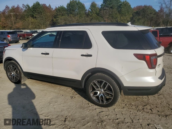 2018 Ford Explorer Sport with VIN 1FM5K8GT2JGA24836, listed as a Copart auction lot 81308714 with 141,483 mi miles and Salvage title. Bid and sale history available at DreamBid. Image 2.