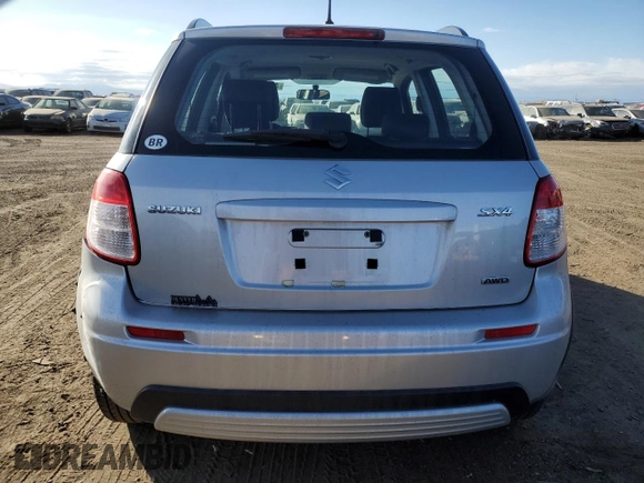2009 Suzuki SX4 with VIN JS2YB413895103329, listed as a Copart auction lot 44435185 with 77,923 mi miles and Salvage Title. Bid and sale history available at carsss.com. Image 6.