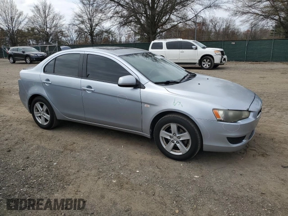 2008 Mitsubishi Lancer DE with VIN JA3AU26UX8U042287, listed as a Copart auction lot 51578105 with 130,364 mi miles and Salvage Title. Bid and sale history available at carsss.com. Image 4.