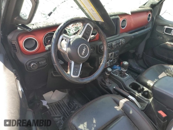 2020 Jeep Wrangler Unlimited Rubicon with VIN 1C4HJXFG4LW334160, listed as a Copart auction lot 59486435 with Not provided miles and Salvage title. Bid and sale history available at DreamBid. Image 8.