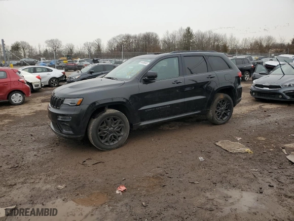 2021 Jeep Grand Cherokee Limited with VIN 1C4RJFBT3MC890500, listed as a Copart auction lot 44499645 with 19,488 mi miles and Salvage Title. Bid and sale history available at carsss.com. Image 1.
