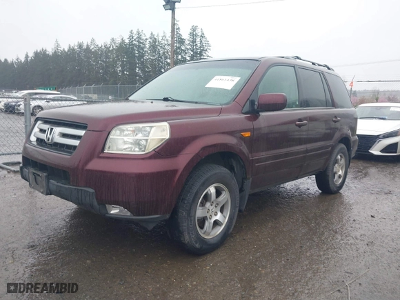 2007 Honda Pilot EX-L with VIN 2HKYF18787H534837, listed as a IAAI auction lot 41861438 with 199,355 mi miles. Bid and sale history available at carsss.com. Image 2.