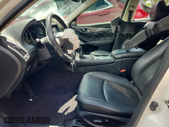 2017 Infiniti Q50 Premium with VIN JN1EV7AP3HM732884, listed as a Copart auction lot 60314675 with 75,597 mi miles and Salvage title. Bid and sale history available at DreamBid. Image 7.