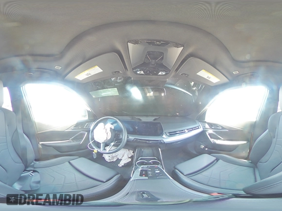 2023 BMW X1 xDrive28i with VIN WBX73EF03P5W54209, listed as a Copart auction lot 64796365 with 19,591 mi miles and Salvage title. Bid and sale history available at DreamBid. Image 15.