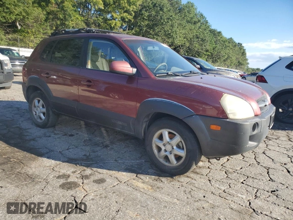 2005 Hyundai Tucson GLS with VIN KM8JN12D15U141358, listed as a Copart auction lot 73715334 with 173,503 mi miles and Salvage Title. Bid and sale history available at carsss.com. Image 4.