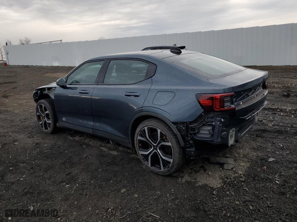 2022 Polestar 2 with VIN LPSED3KA6NL051521, listed as a Copart auction lot 46434805 with 19,110 mi miles and Salvage Title. Bid and sale history available at carsss.com. Image 2.