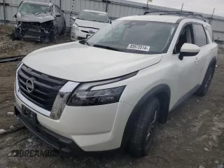 2023 Nissan Pathfinder SV z VIN 5N1DR3BC2PC262378, wystawiony jako Copart lot #85972514 z przebiegiem 31 010 mil mil oraz Szkoda całkowita • Salvage title. Historia ofert i sprzedaży dostępna na DreamBid. Obrazek 1.