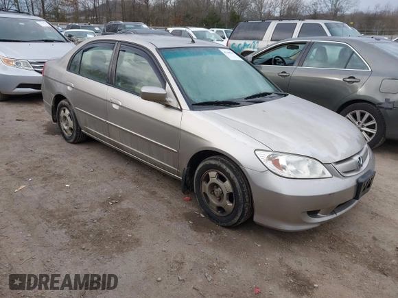 2005 Honda Civic z VIN JHMES96665S015886, wystawiony jako IAAI lot #41448767 z przebiegiem 171 988 mil mil oraz . Historia ofert i sprzedaży dostępna na DreamBid. Obrazek 1.
