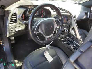 2016 Chevrolet Corvette Z06 3LZ with VIN 1G1YU2D68G5607187, listed as a Copart auction lot 76139184 with 97,218 mi miles and Salvage Title. Bid and sale history available at carsss.com. Image 8.