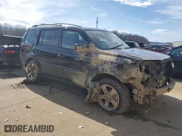 2013 Honda Pilot EX-L with VIN 5FNYF4H55DB062588, listed as a Copart auction lot 46067325 with 176,262 mi miles and Salvage Title. Bid and sale history available at carsss.com. Image 4.