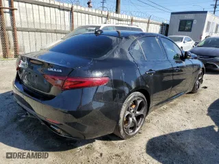 2018 Alfa Romeo Giulia Ti with VIN ZARFAECN0J7566637, listed as a Copart auction lot 49741045 with 0 mi miles and Clean Title. Bid and sale history available at carsss.com. Image 3.