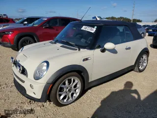 2007 MINI Cooper Convertible S with VIN WMWRH33537TL93992, listed as a Copart auction lot 74872784 with 0 mi miles and Salvage Title. Bid and sale history available at carsss.com. Image 1.