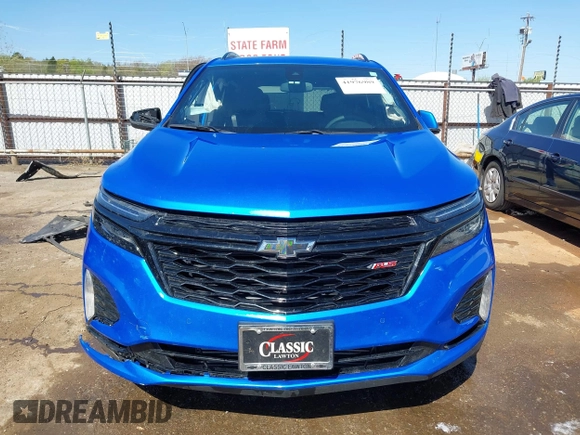 2024 Chevrolet Equinox RS with VIN 3GNAXMEG8RS221288, listed as a IAAI auction lot 41976989 with 30,223 mi miles and . Bid and sale history available at DreamBid. Image 13.