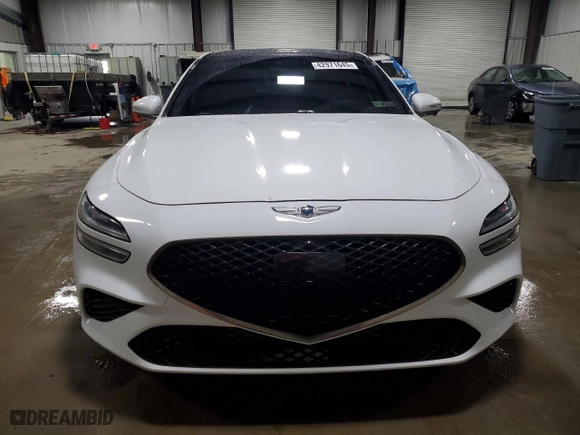 2022 Genesis G70 3.3T with VIN KMTG54TE4NU098837, listed as a Copart auction lot 42971645 with 42,645 mi miles and Salvage Title. Bid and sale history available at carsss.com. Image 5.