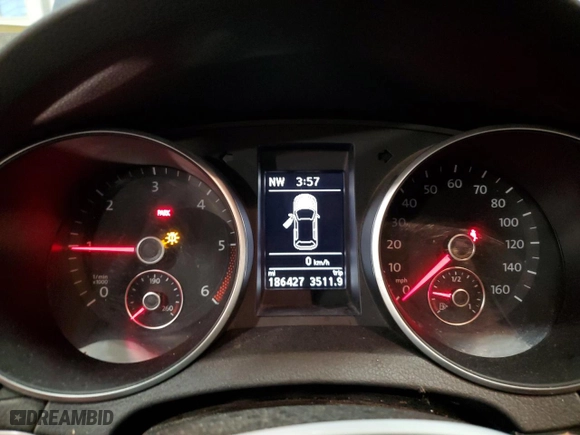 2013 Volkswagen Golf TDI w/Sunroof & Nav with VIN WVWNM7AJ6DW040886, listed as a Copart auction lot 81915724 with 186,427 mi miles and Salvage Title. Bid and sale history available at carsss.com. Image 9.