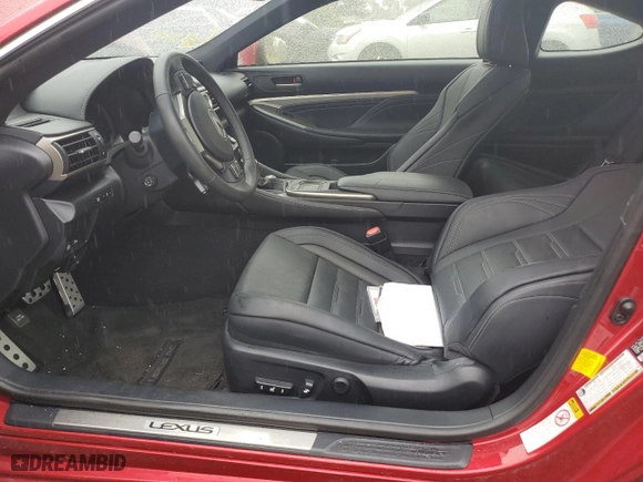 2015 Lexus RC 350 with VIN JTHHE5BC0F5003886, listed as a Copart auction lot 74588314 with 0 mi miles and Salvage Title. Bid and sale history available at carsss.com. Image 7.