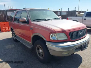 2001 Ford Expedition Eddie Bauer with VIN 1FMPU18LX1LA91135, listed as a IAAI auction lot 42737489 with 123,360 mi miles and . Bid and sale history available at DreamBid. Image 1.