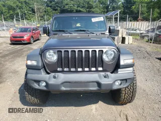 2018 Jeep Wrangler Unlimited Sport with VIN 1C4HJXDG4JW120883, listed as a Copart auction lot 62215845 with 58,632 mi miles and Salvage title. Bid and sale history available at DreamBid. Image 5.