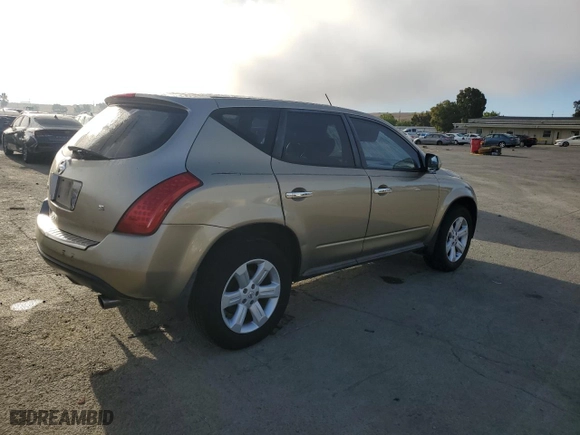 2006 Nissan Murano S with VIN JN8AZ08T56W423837, listed as a Copart auction lot 70247344 with 166,424 mi miles and Salvage Title. Bid and sale history available at carsss.com. Image 3.