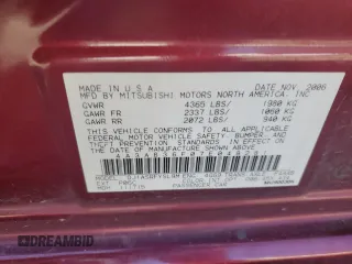 2007 Mitsubishi Galant ES with VIN 4A3AB36F07E048281, listed as a Copart auction lot 49647895 with 208,601 mi miles and Salvage Title. Bid and sale history available at carsss.com. Image 14.