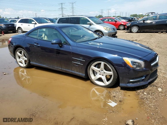 2014 Mercedes-Benz SL-Class SL 550 with VIN WDDJK7DA5EF022631, listed as a Copart auction lot 62602684 with 58,423 mi miles and Salvage Title. Bid and sale history available at carsss.com. Image 4.