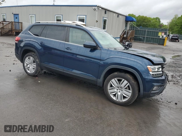 2019 Volkswagen Atlas SE with VIN 1V2UR2CA8KC597096, listed as a Copart auction lot 57997475 with 48,055 mi miles and Salvage title. Bid and sale history available at DreamBid. Image 4.