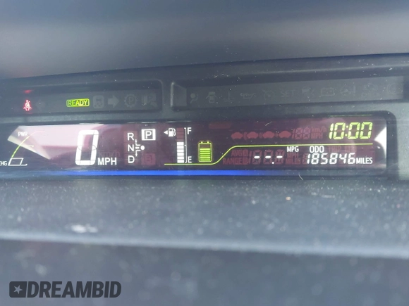 2013 Toyota Prius Two with VIN JTDZN3EU9D3271326, listed as a IAAI auction lot 42115506 with 185,846 mi miles and . Bid and sale history available at carsss.com. Image 7.